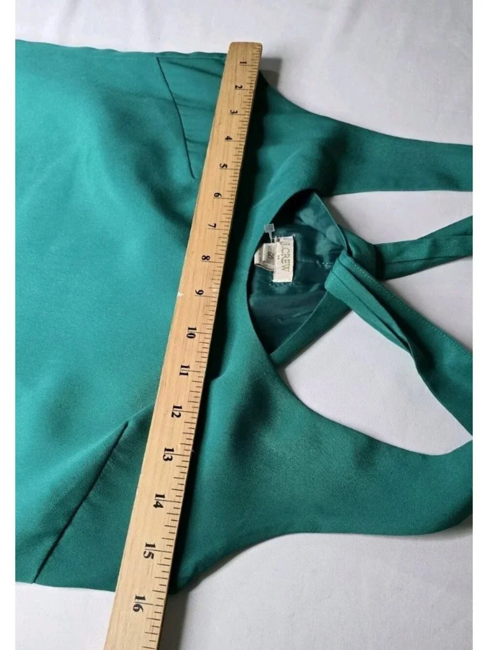 J. Crew Green Cross Back Shift Dress Size 00